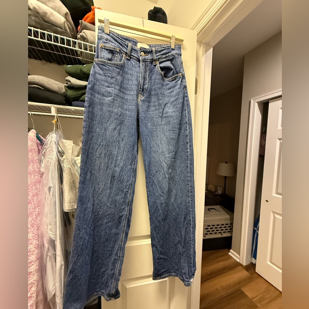 H&M wide leg jeans